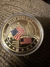 Love This Gold Plated  “Betsy Ross Flag” Collectible Coin picture