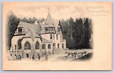 Antique Germany Postcard DARMSTADT Oberwaldhaus Restauration 1901 picture