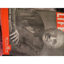 Vintage LIFE Magazine April 23 1945 President Truman WWII Lucky Strike Ad picture