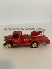 Classic ladder truck pullback car fire engine retro antique minicar picture