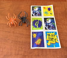 Vintage Parachute Press, Inc. 1995 Halloween Sticker Sheet + 2 Spider Rings  picture