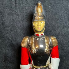 VINTAGE Sicilian Gold Italian Royal Guard Soldier Italy Empty 19” Decanter EMPTY picture