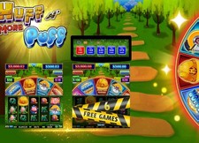 HUFF N MORE PUFF 2 in 1 horizontal duel monitor game board HET picture