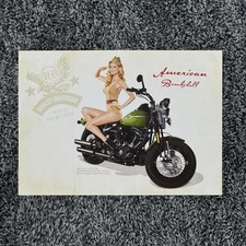 American Bombshell Marisa Miller Military Harley-Davidson Pin-Up Post Card picture