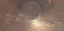 Vintage Waldorf Astoria Hotel Silverplate Mini Compote Tazza Pedestal Dish NYC picture