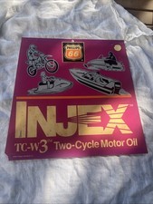 Vintage Rare Injex Tc-w3 Two Cycle Sign , Phillips 66 1995 picture