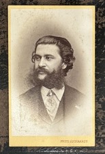 MUSICIAN COMPOSER JOHANN STRAUSS II ORIGINAL ANTIQUE CDV PHOTO 1800s picture