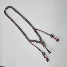 Tiebetan Mala Rosary Prayer Necklace 108 Beads plus Accents Buddhism Meditation picture