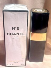 Vintage Chanel No.5 Paris EDT Spray Refill 1.7 Fl Sealed + Free Case  picture