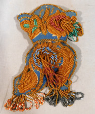 Antique Iroquois Beaded Boot Pin Cushion Mohawk Haudenosaunee Niagara c1890 picture