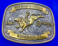 Dale Brisby Invitational Rodeo Trophy Montana Silversmiths Belt Buckle picture