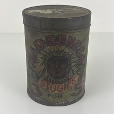 Vintage Old Seneca Stogies 3 for 5 Cents Empty Cigar Tin.  picture