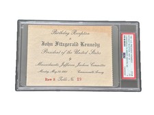 1961 President John Kennedy Birthday Reception Ticket Boston Stadium Armory PSA picture