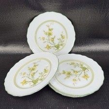 AK Kaiser Germany Porcelain Dish Plate 6inch Plates Dishes Yellow Flowers Set 4 picture