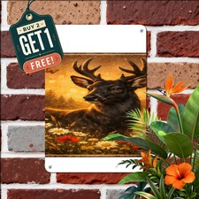 Sunflower Field Stallion Tin Sign Country Horse Farm Wall Hanging Plaque picture