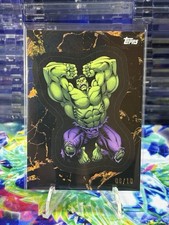 Topps 2025 Comic Book Heroes Golden Anniversary - Hulk /10 Black & Gold #121 picture