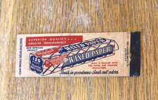 Diamond Waxed Paper Matchbook Cover- Advertising - No Matches c1930s-1940s picture