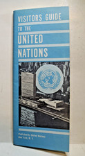 VISITORS GUIDE TO THE UNITED NATIONS IN NEW YORK - 16 PAGES - FOLDOUT 2 SIDED picture