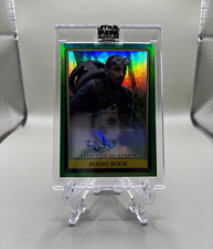 2023 Topps Star Wars Signature Series Riz Ahmed Bodhi Rook AB-RA Green /25 Auto picture