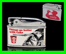 Vintage Coca-Cola Coke Baseball Advertising Flat Ad Lighter Things Go Better HTF picture
