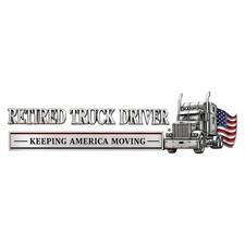 Retired Truck Driver Car Emblem Badge Universal Truck Driver Edition Emblem Car picture
