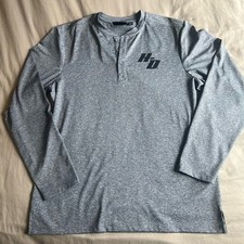 NWOT Harley-Davidson Motorcycles Long Sleeve Henley Size L picture