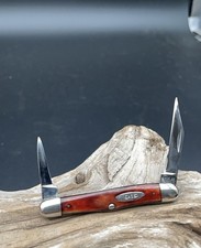 1964-1969 Case XX USA 6208 Smooth Redbone Half Whittler Knife 2 blade Vintage  picture