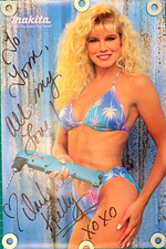 Makita Miss Makita East Coast Darlene Kelly Signed Promotional Pin-Up Photo picture