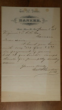 1881 Bodie Mono CA Geo W. Penter Banker Letterhead to Virginia & Truckee R.R. Co picture