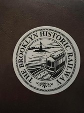 Vintage NYCTA subway south brooklyn railway sign Broolyn Historial railway decal picture