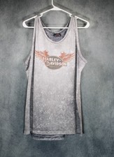 Vintage 1996 Harley Davidson Ft Lauderdale Acid Wash Tank Top Made USA Large picture