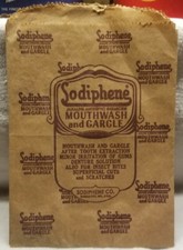 Sodiphene Mouthwash And Gargle Sodiphene Co Kansas City Missouri Advertising Bag picture