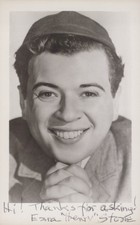 EZRA STONE d1994 ACTOR Hand Signed RPPC POSTCARD AUTOGRAPH picture