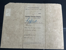 Lancshire Insurance Company policy brouchure picture