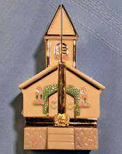 Lenox Treasures Holiday Church Treasure Box Trinket Box Ivory Fine China picture