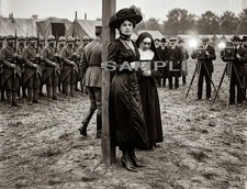 1917 MATA HARI Minutes Before Execution 8.5X11 PHOTO picture