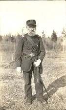 Civil War veteran in uniform JOHN AUDORFF c1900s-10s Real Photo Postcard bhn picture