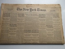 The New York Times Mar 16, 1932 Lindbergh Baby Babe Ruth to Sign Frank Corsetti  picture
