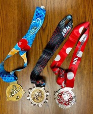 Lot of 3 WDW Run Disney 2014-2018 Medals picture