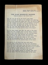 1930’s The Star Spangled Banner National Anthem Of The United States picture