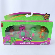 Fisher-Price Barney's World Barney Hey Friends Pack 4 Mini Plastic Figures Set picture