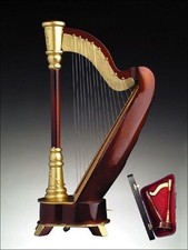 HARP Music Box, 9.5 inches, Plays