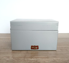 Vintage WEIS Metal Index Card File Box Office Recipe picture