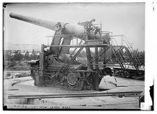 Photo:Sandy Hook NJ 1910s Aiming 14 Inch Gun Artillery Soldiers picture
