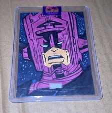 Topps Marvel 2026 Galactus Sketch Card 1/1 Hard Drawn Rick Henneman Auto picture