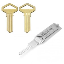 2-in-1 Stainless Steel Key Decoder SS001 PRO Lock Decoder Repair Tools-(1pc) picture