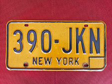 1973-1986 New York License Plate 390-JKN NY Vintage Tag Collectible picture