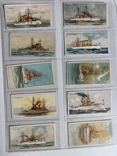 W.D. & H.O. Wills Cigarette Cards 1911 United States Warships Full Set of 25 picture