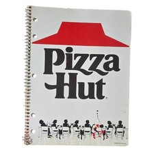 1986 Pizza Hut Spiral Notebook Vintage Restaurant Food Collectible AS IS picture