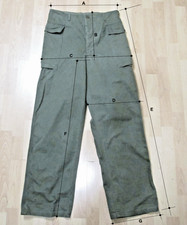 Vtg. WWII US Army (HBT)Herringbone Twill Field Trousers 32Wx33L WW2 40s-50s picture